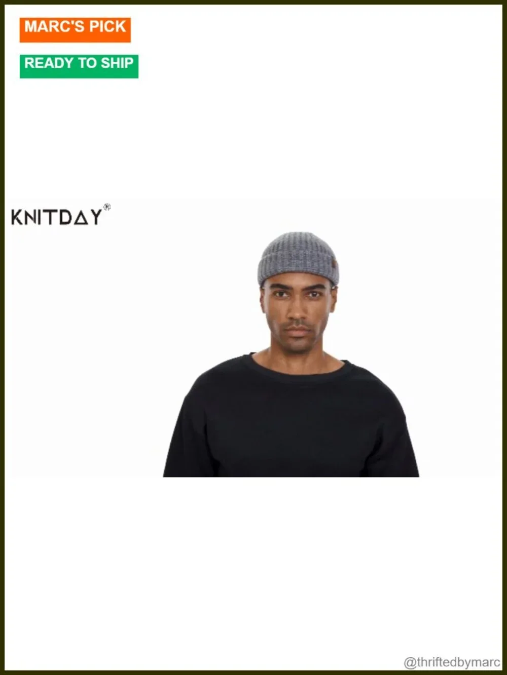 Chunky Ribbed Knit Fisherman Beanie Skull Cap for Men - Solid Fall Winter Hat